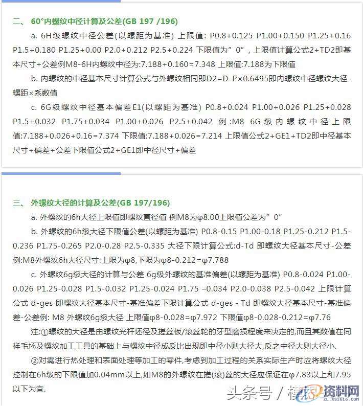 工业机械设计：紧固件（螺纹）加工、生产中相应计算公式,工业机械设计：紧固件（螺纹）加工、生产中相应计算公式（全）,设计培训,我们,培训学校,培训,潇洒,第2张