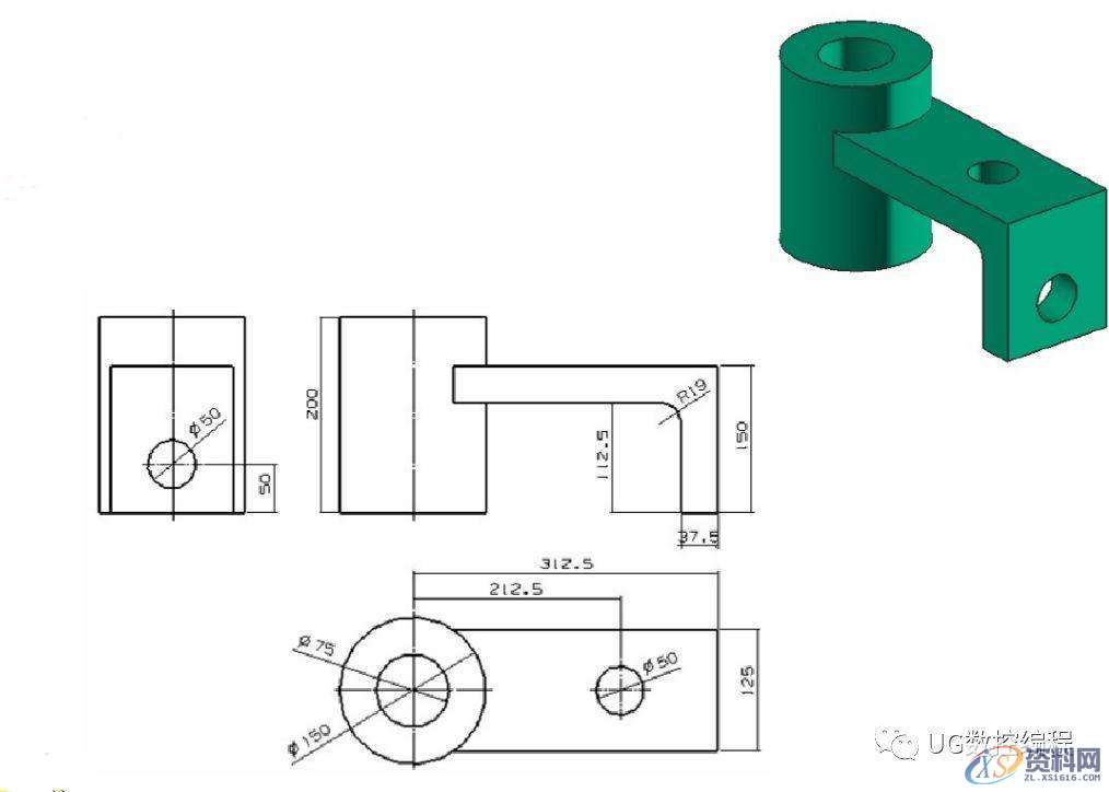 CNC数控编程——UG编程画图建模图纸分享，收藏后再也不用担心没有练习图啦！ ...,画图,建模,图纸,数控,第6张