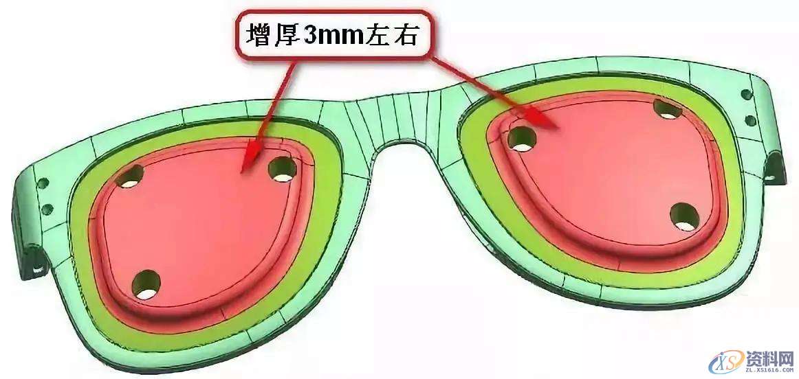 难住大神的眼镜框模具设计，镜片内槽的脱模方法,脱模,大神,第9张