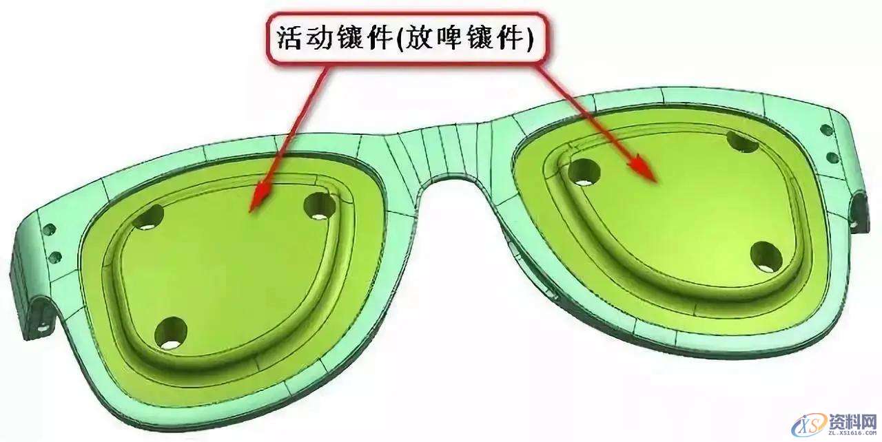 难住大神的眼镜框模具设计，镜片内槽的脱模方法,脱模,大神,第5张