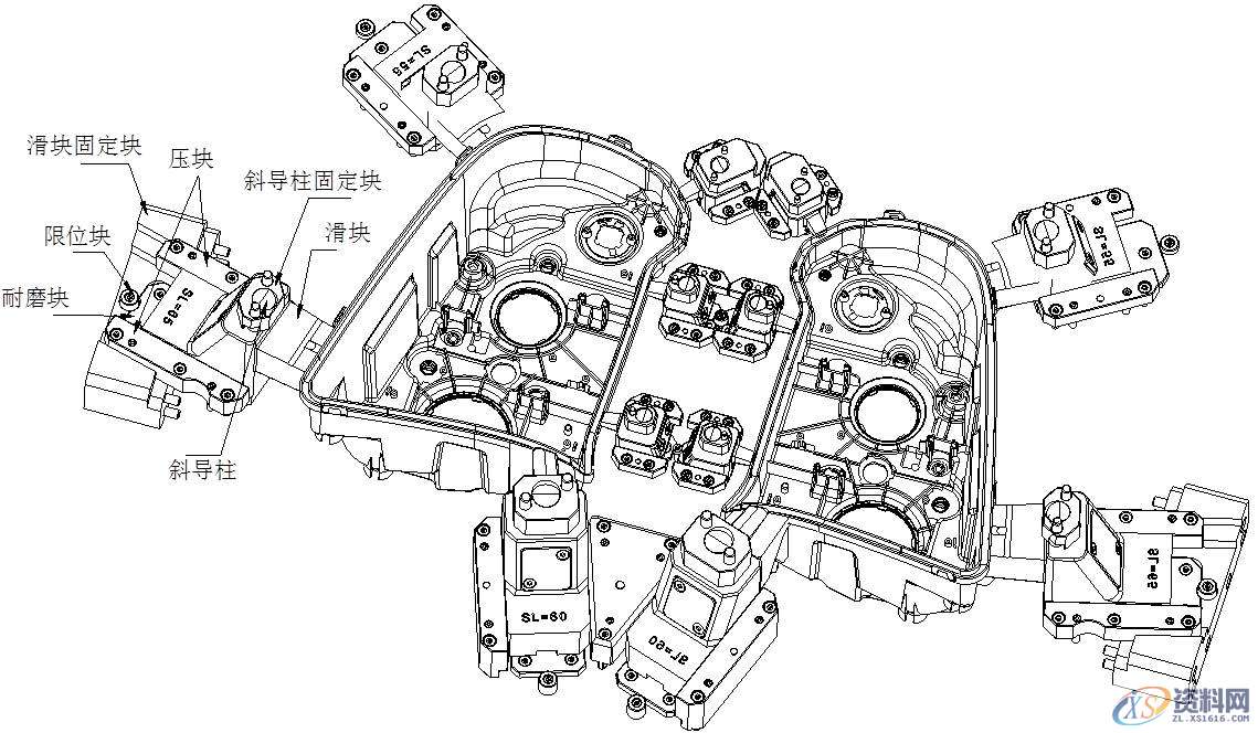 汽车模具设计：汽车前大灯灯壳注塑模如何设计？,塑件,模具,设计,分型,第13张