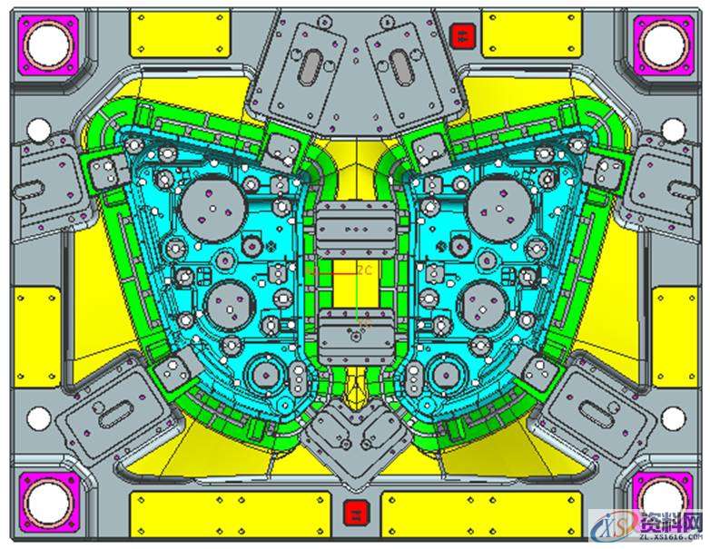 汽车模具设计：汽车前大灯灯壳注塑模如何设计？,塑件,模具,设计,分型,第23张