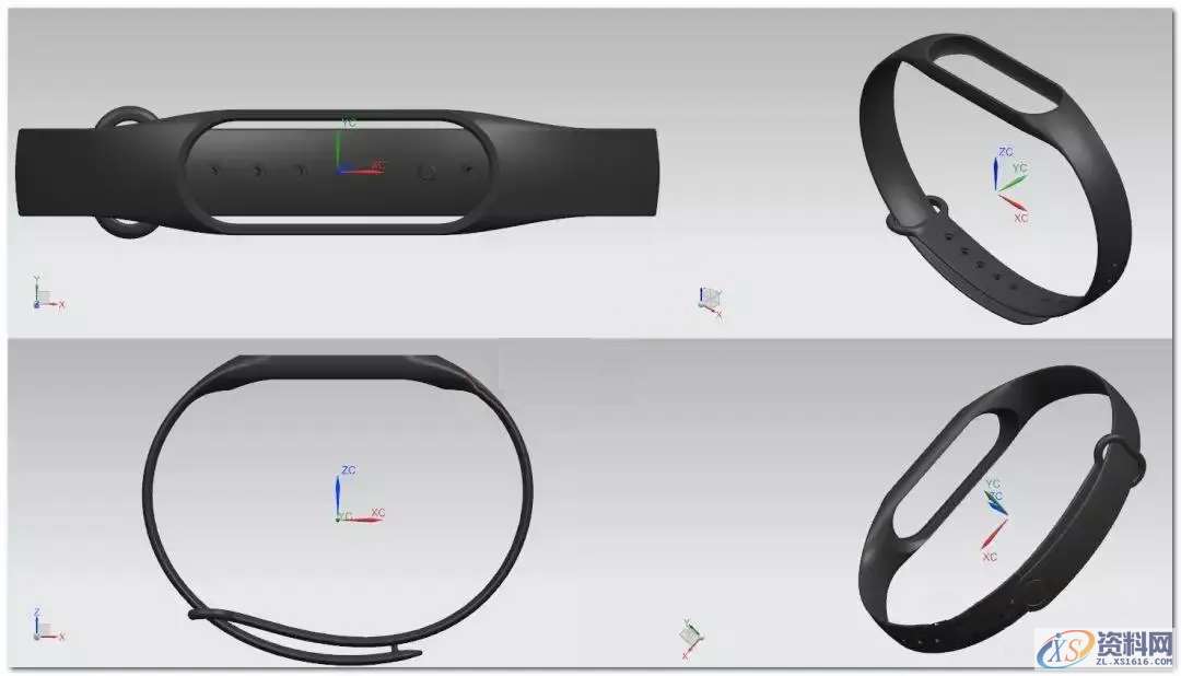 用UG软件设计如何建模造型一个小米手环,造型,建模,第13张