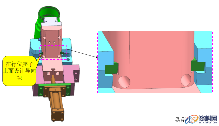 塑胶模具设计-经典的行位出行位+前模行位结构解析,塑胶模具设计-经典的行位出行位+前模行位结构解析,模具设计,塑胶,结构,第7张