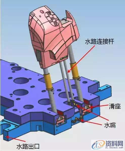 注塑模具斜顶结构, 居然有这么多的要求?,注塑模具斜顶结构, 居然有这么多的要求?,设计,实体,水路,第10张