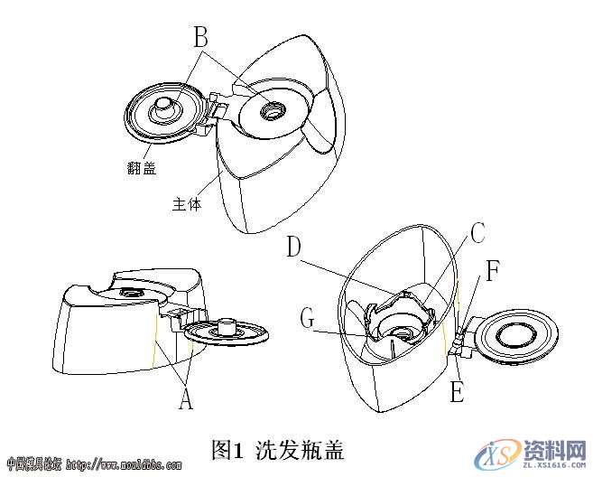 塑胶模具设计:洗发水瓶盖模具结构,洗发水瓶盖模具结构,模具设计,塑胶,模具,第1张