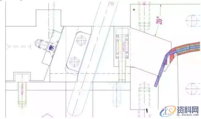 天线共塑，行位先复位经典巧妙模具结构,天线共塑，行位先复位经典巧妙模具结构,塑件,模具设计,第3张