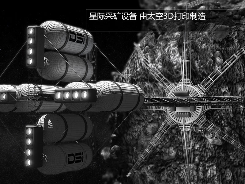 3D打印疯狂想象力美图（图文教程）,这个疯狂的梦想是：现在太空安装3D打印机，然后打印出小的采矿飞船，用小的采矿设备采矿，进而熔炼，有了材料以后3D打印大型的3D打印设备，如此循环，矿越来越多，设备越来越大，大型太空母舰都可以直接在太空打印生成了！,打印,第17张