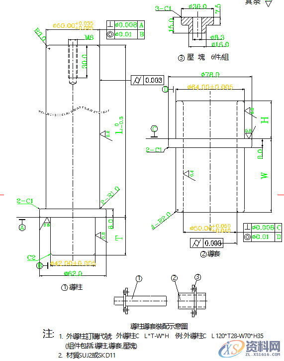 五金模具设计标准-内导柱、外导柱使用标准！内导柱外导柱,五金模具设计标准-内导柱、外导柱使用标准！你收藏、转发了吗？,导正,模具,模具设计,如图,第7张