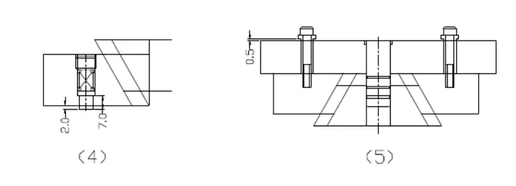 最为详细的五金冲压模具设计标准外导柱安装形式标准靠刀形式设计标准顶料销设计标准穿线孔位置设计标准打色拉孔设计标准滑块结构设计标准折刀&amp;滚轴设计标准侧刃定位设计标准限位柱设计标准斜面定位结构设计标准两用销设计标准,最为详细的五金冲压模具设计标准（第三更）记得收藏转发！,如图,限位,间隙,第11张