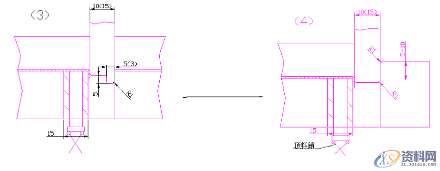 最为详细的五金冲压模具设计标准外导柱安装形式标准靠刀形式设计标准顶料销设计标准穿线孔位置设计标准打色拉孔设计标准滑块结构设计标准折刀&amp;滚轴设计标准侧刃定位设计标准限位柱设计标准斜面定位结构设计标准两用销设计标准,最为详细的五金冲压模具设计标准（第三更）记得收藏转发！,如图,限位,间隙,第3张