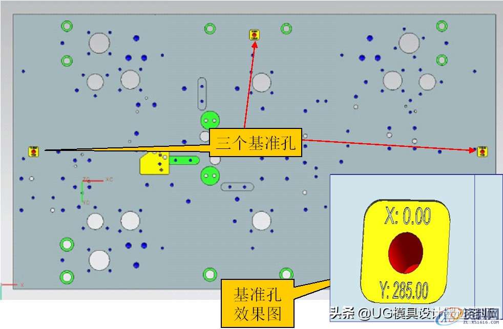 五金模具小知识：片体设计工件的加工标准及模座基准孔设计标准 ...,五金模具小知识：片体设计工件的加工标准及模座基准孔设计标准,基准,偏移,坐标,标值,设计,第4张
