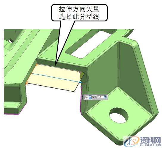 UG模具设计：汽车模具高低落差位的分模解决方法UG模具设计：汽车模具高低落差位的分模解决方法,ug模具设计，汽车模高低落差位的分模处理技巧,实体,设计培训,拉伸,第4张