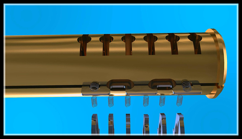 保德安四维金刚锁结构3D图解(图文教程),保德安四维金刚锁结构3D图解,结构,第9张