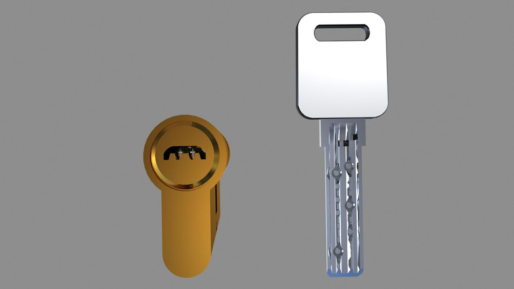 半圆双排珠咔吧锁内部结构3D图解(图文教程),半圆双排珠咔吧锁内部结构3D图解,结构,第2张