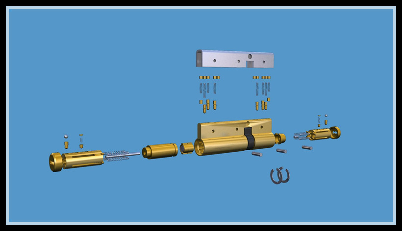 钱进锁结构3D图解(图文教程),钱进锁结构3D图解,结构,第9张