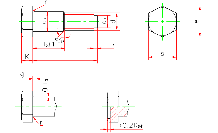 六角头铰制孔用螺栓 A和B级(GB 27-88）(图文教程),六角头铰制孔用螺栓_A和B级(GB_27-88）,采用,尺寸,0.5,第1张