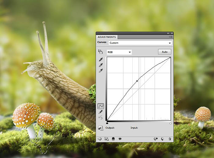 PS合成蜗牛背上的梦幻房子教程(图文教程),PS合成蜗牛背上的梦幻房子教程,选择,直径,形状,第53张