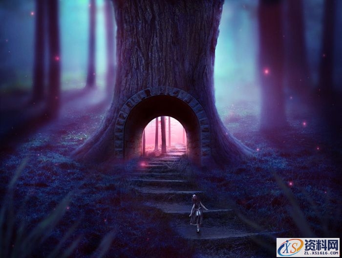 PS合成小孩走入奇幻森林场景教程(图文教程),PS合成小孩走入奇幻森林场景教程,设计,一般,选择,第78张