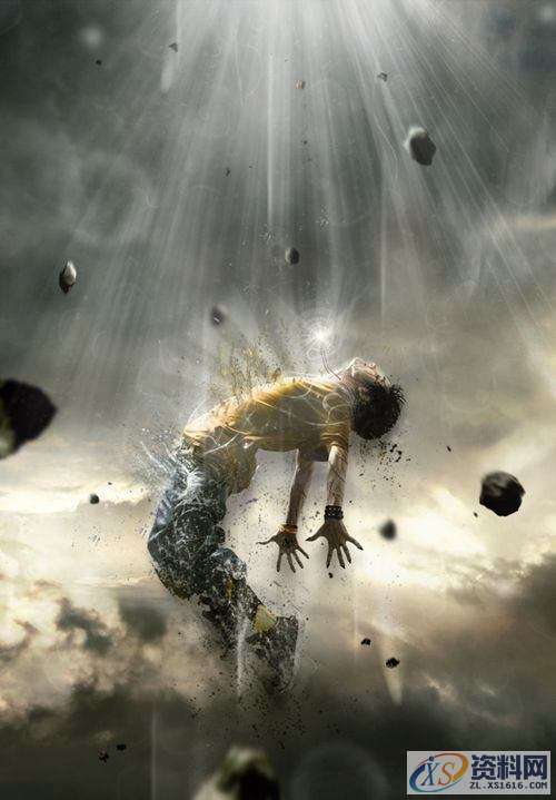 PS特效教程：打造人物图片分解消失的效果,采用,设计,产品,第21张