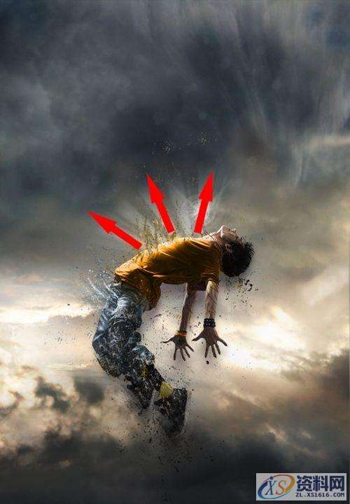 PS特效教程：打造人物图片分解消失的效果,采用,设计,产品,第13张