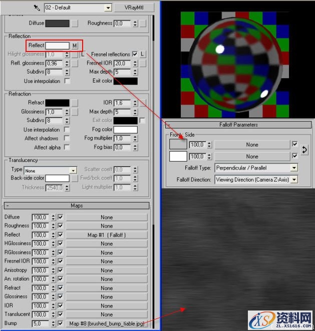 3dMax打造金属磨砂材质(图文教程),3dMax打造金属磨砂材质,材料,凸凹,衰减,第2张