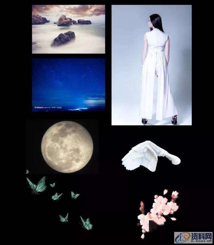 PS教程：合成月光下挥着翅膀的女孩,教程,第3张