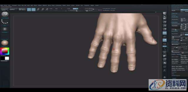 关于ZBrush手部雕刻这些细节你都了解吗？,选择,这个,用于,第3张