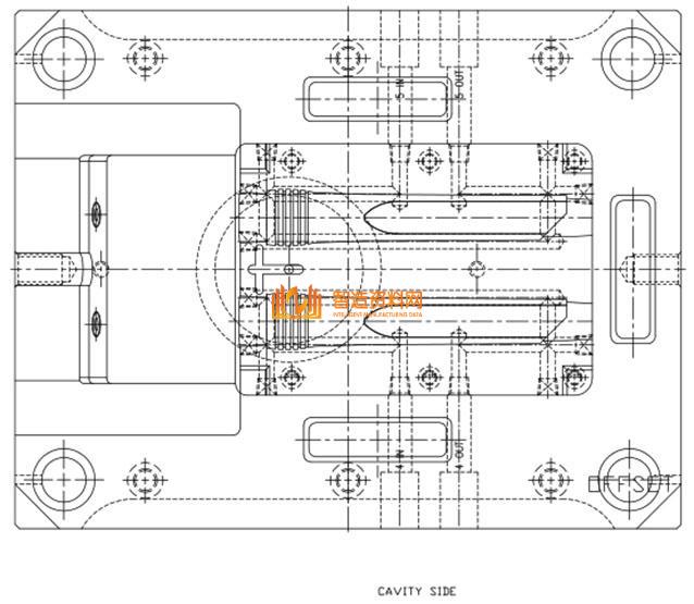 液压抽芯注塑模设计：医用吸管注塑要点分析,塑件,模具,模架,油缸,第1张