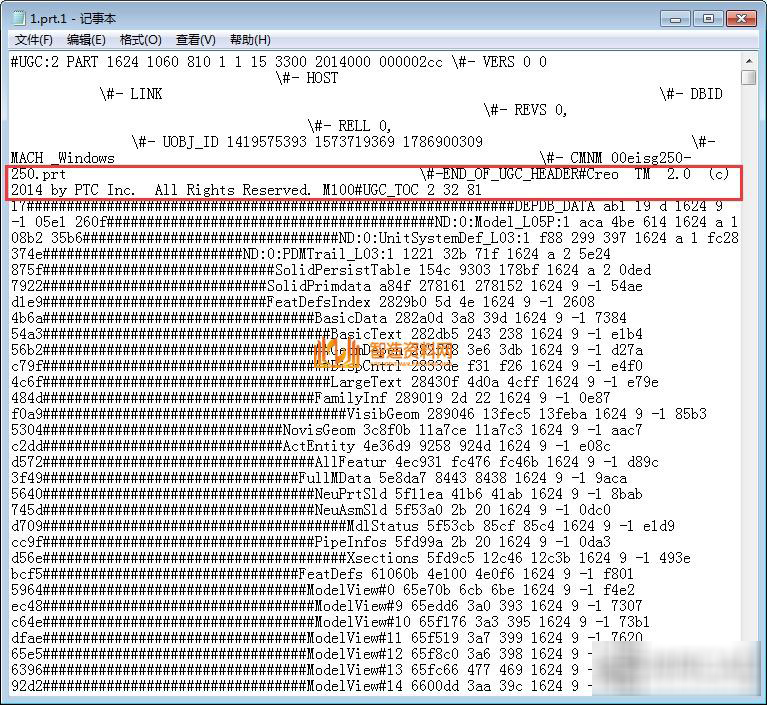 如何查看模型文件的版本号？,文件,模型,打开,下图,方式,第2张