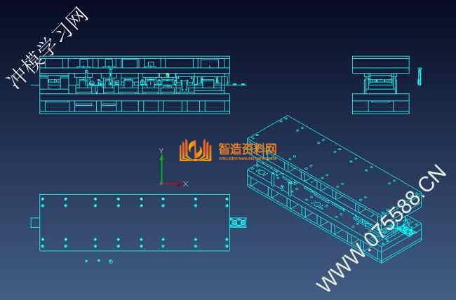 日本马达壳连续拉伸模具+旋切结构图,NeadPay,模具,结构,拉伸,结构图,日本,第5张