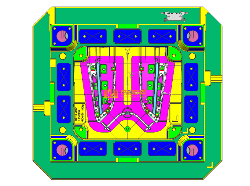 塑胶汽车模具设计结构图纸0024,NeadPay,设计,模具,第1张