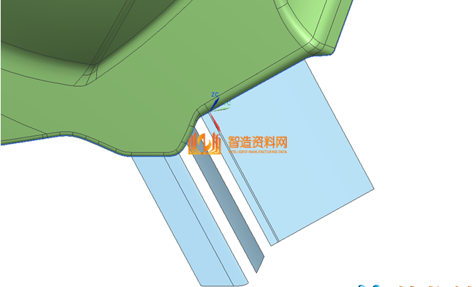 ug模具设计之汽车产品分型面设计处理技巧,ug模具设计之汽车产品分型面设计处理技巧,分型,下图,修剪,拉伸,产品,第13张