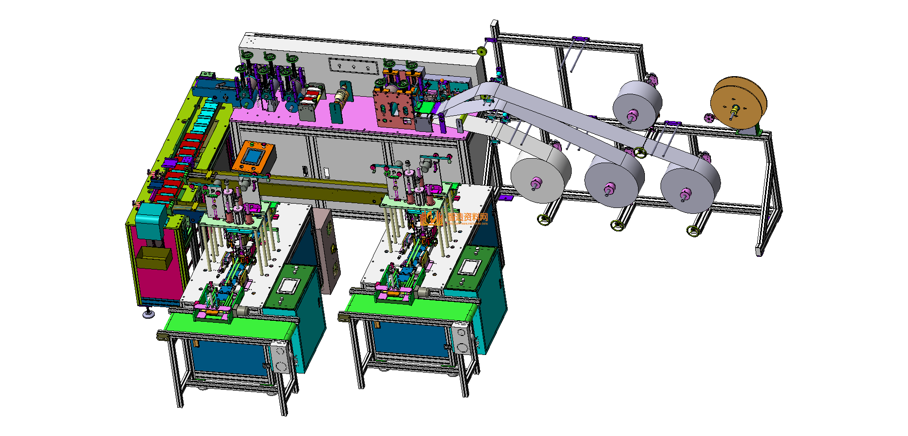 第三代最新一拖二口罩机图纸全套,NeadPay,图纸,第1张