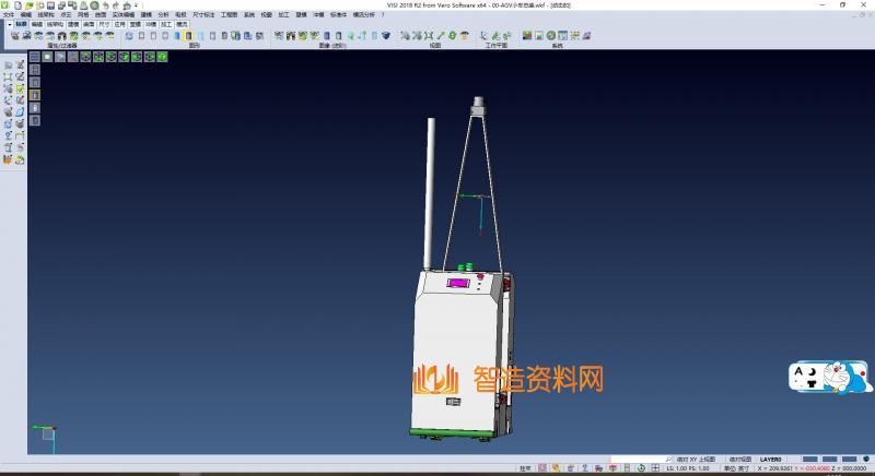 底盘结构详细的AGV小车SW模型1,NeadPay,结构,盘,第1张