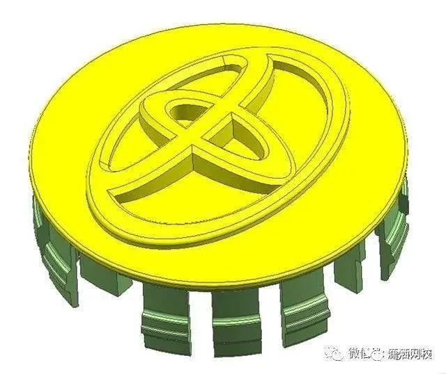 丰田标志注塑模具设计-浇注系统及模仁大小的确定,图片,模具,设计,模具设计,产品,自动,加工,第2张