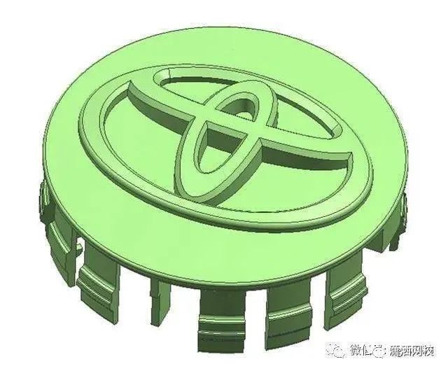 丰田标志注塑模具设计-浇注系统及模仁大小的确定,图片,模具,设计,模具设计,产品,自动,加工,第1张